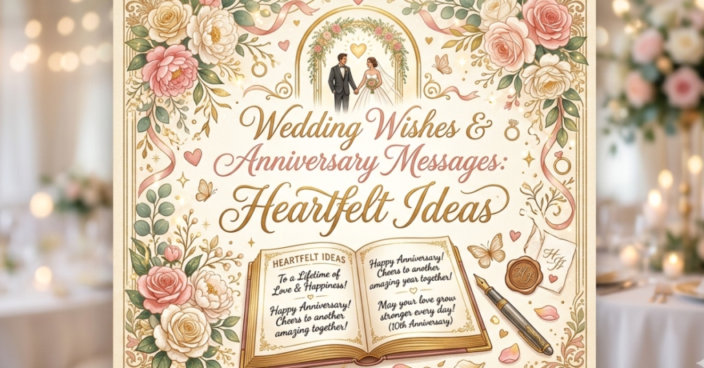 Wedding Wishes & Anniversary Messages:Heartfelt Ideas