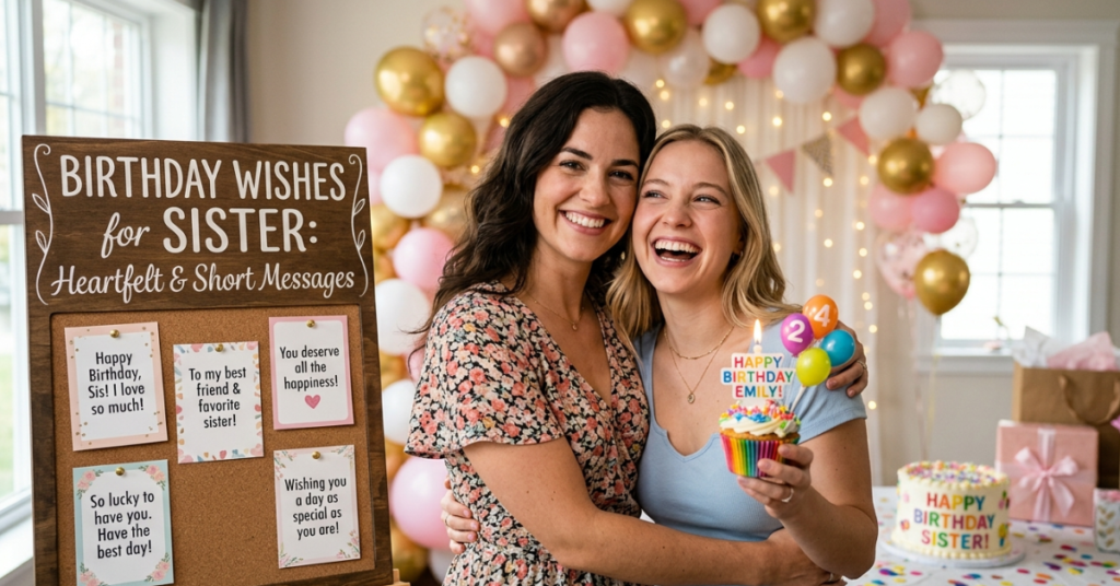 Birthday Wishes for Sister: Heartfelt & Short Messages