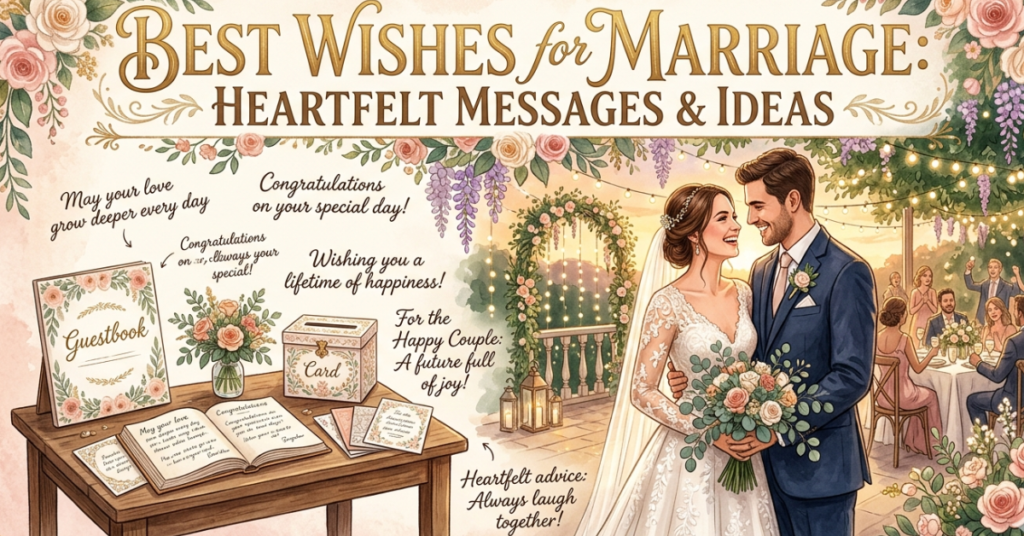 Best Wishes for Marriage:Heartfelt Messages & Ideas