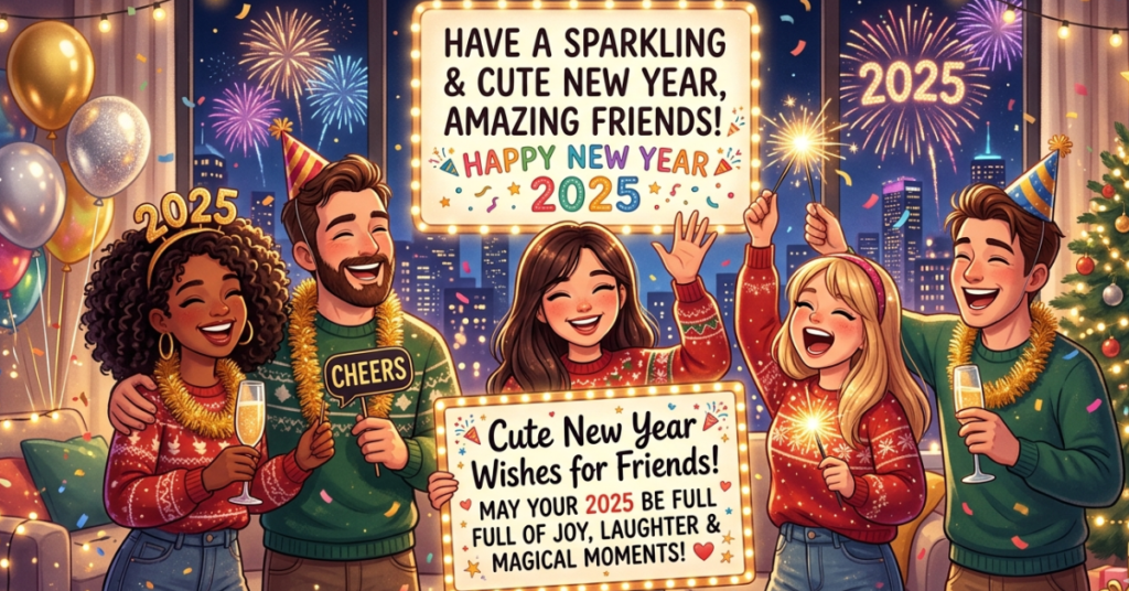 Cute New Year Wishes for Friends: Heart Touching Messages