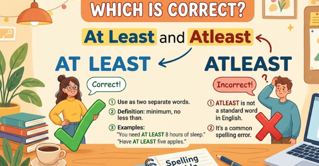 Atleast or At aLeast Which Is Correct