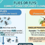 Flies or Flys Correct Usage Explained Clearly