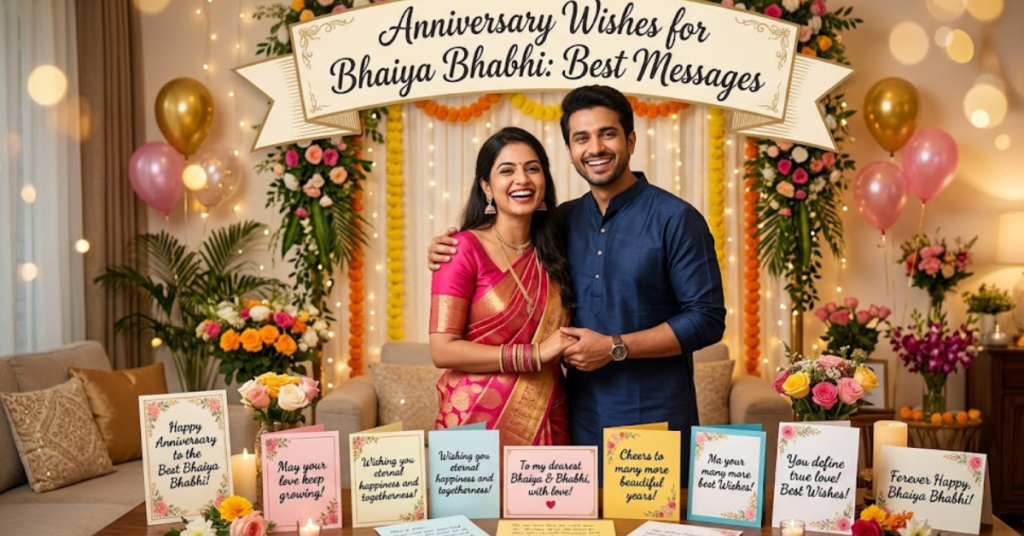 Anniversary Wishes for Bhaiya Bhabhi: Best Messages