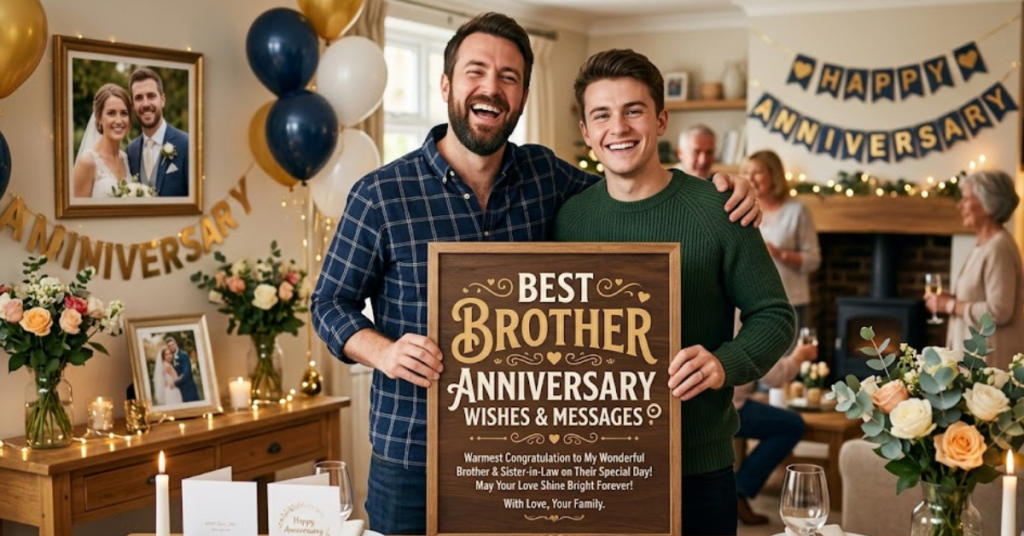 Best Brother Anniversary Wishes & Messages