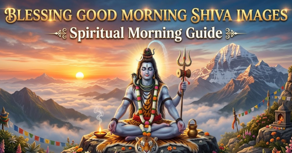 Blessing Good Morning Shiva Images: Spiritual Morning Guide