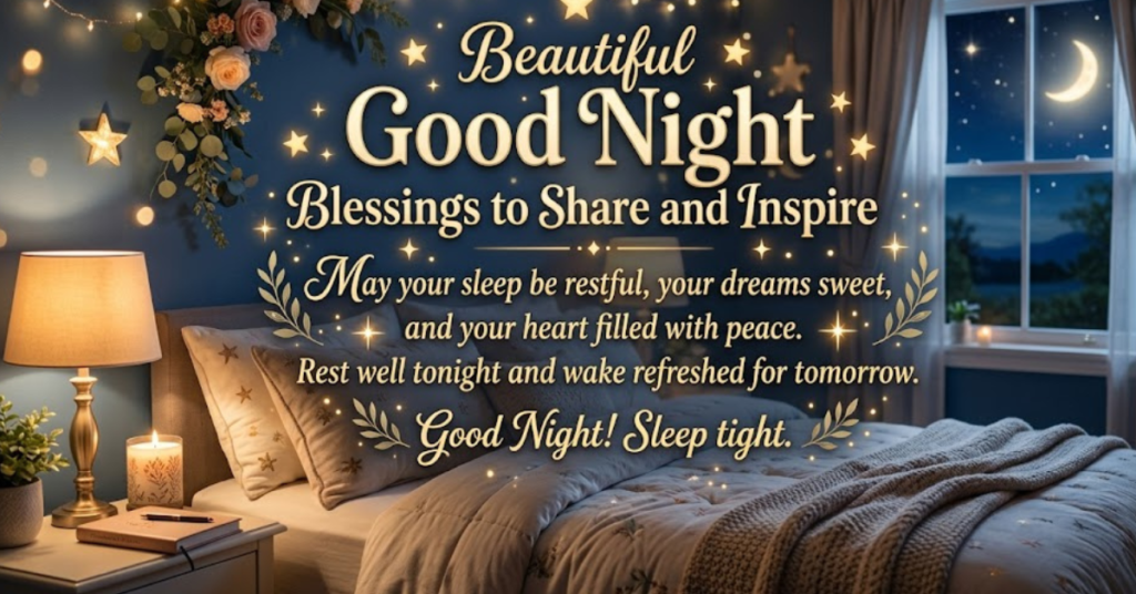 Beautiful Good Night Blessings to Share and Inspire