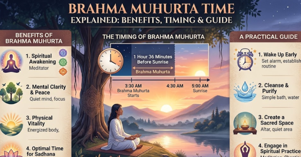 Brahma Muhurta Time Explained: Benefits, Timing & Guide