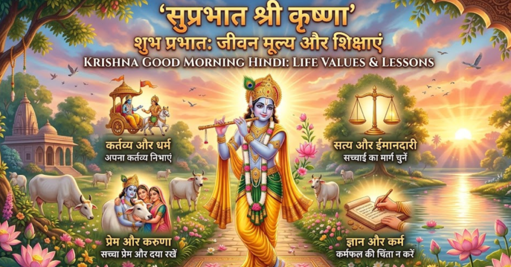 Krishna Good Morning Hindi: Life Values & Lessons