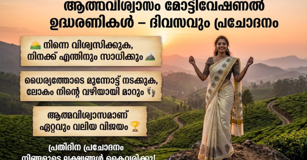 Confidence Motivational Quotes in Malayalam – Inspire Daily