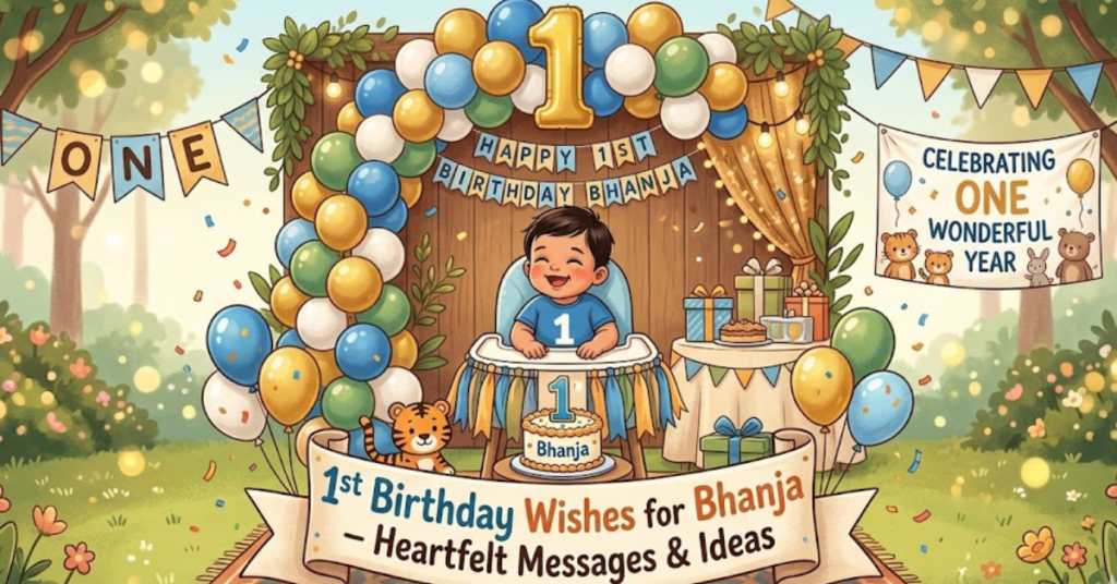 1st Birthday Wishes for Bhanja – Heartfelt Messages & Ideas