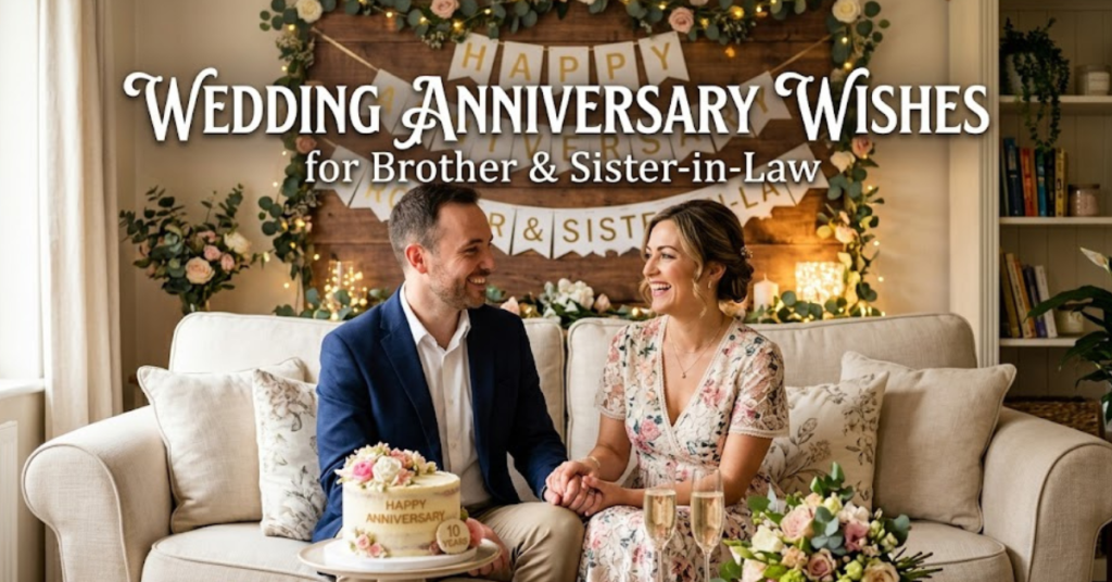 Wedding Anniversary Wishes for Brother & Sister-in-Law
