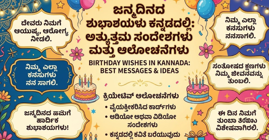 Birthday Wishes in Kannada: Best Messages & Ideas