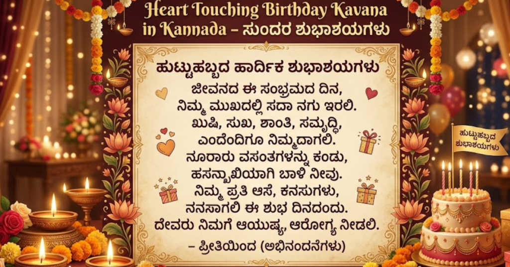 Heart Touching Birthday Kavana in Kannada