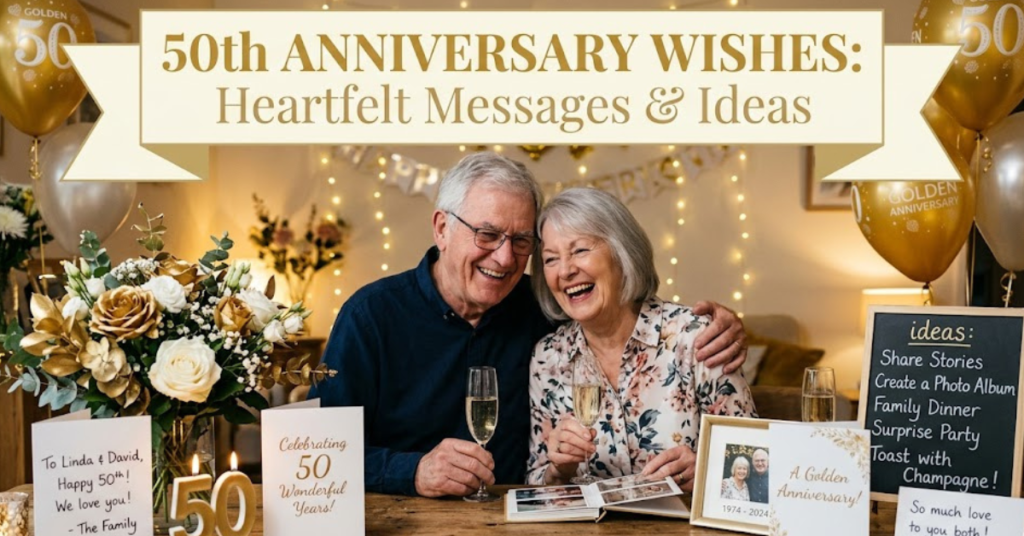 50th Anniversary Wishes: Heartfelt Messages & Ideas