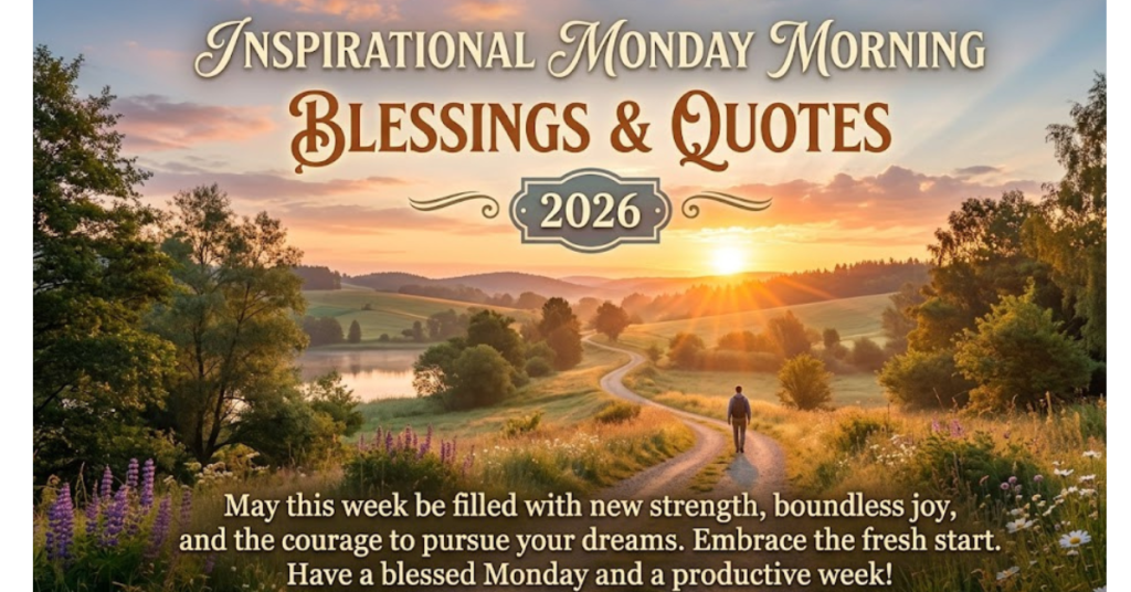 Inspirational Monday Morning Blessings & Quotes 2026