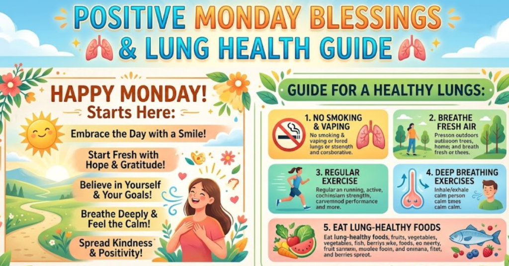 Positive Monday Blessings & Lung Health Guide