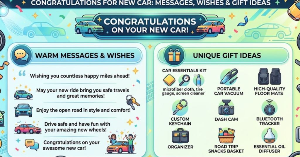 Congratulations for New Car: Messages, Wishes & Gift Ideas