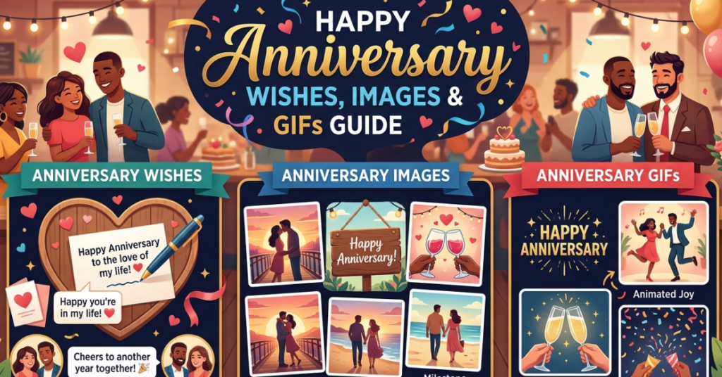 Happy Anniversary Wishes, Images & GIFs Guide