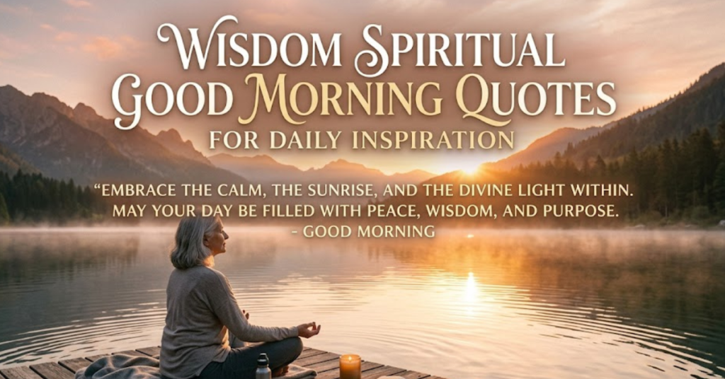 Wisdom Spiritual Good Morning Quotes for Daily Inspiration