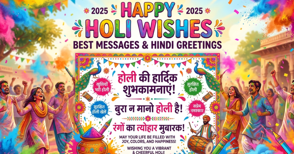 Happy Holi Wishes: Best Messages & Hindi Greetings