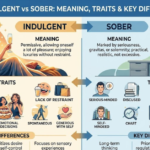 Indulgent vs Sober Meaning, Trait & Key Differences