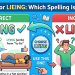 Lying or Lieing Which Spelling Is Correct