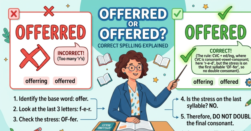 Offerred or Offered Correct Spelling Explained
