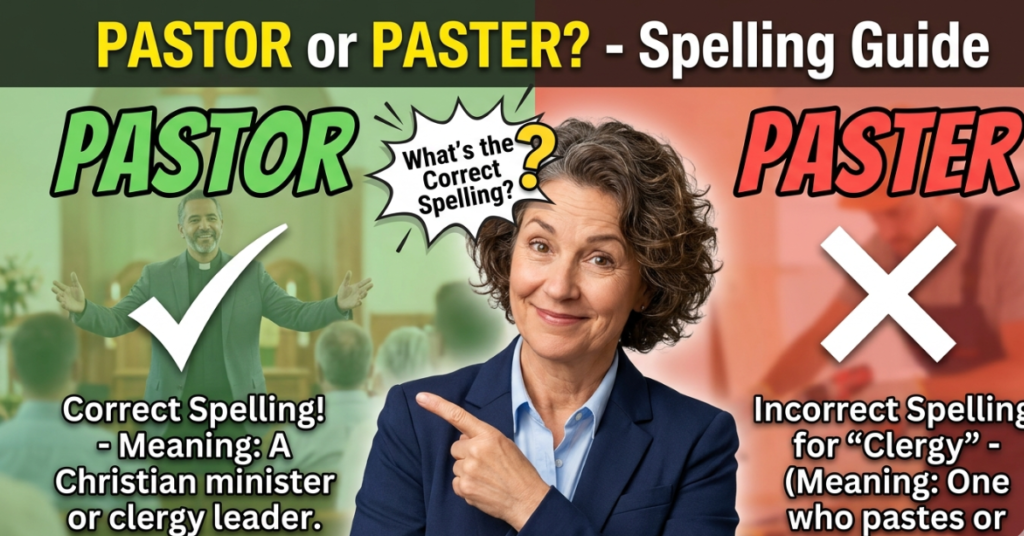 Pastor or Paster: What’s the Correct Spelling?