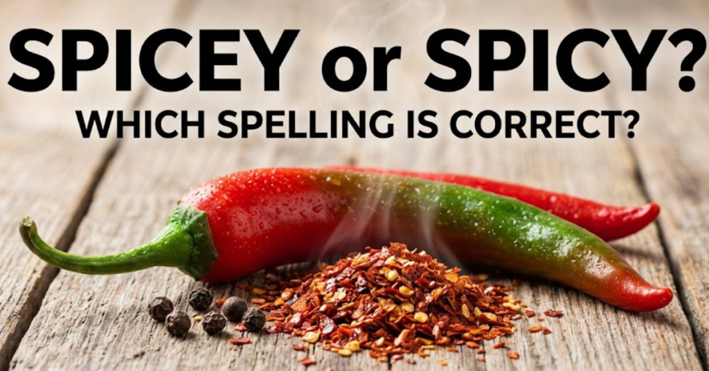 Spicey or Spicy Which Spelling Is Correct